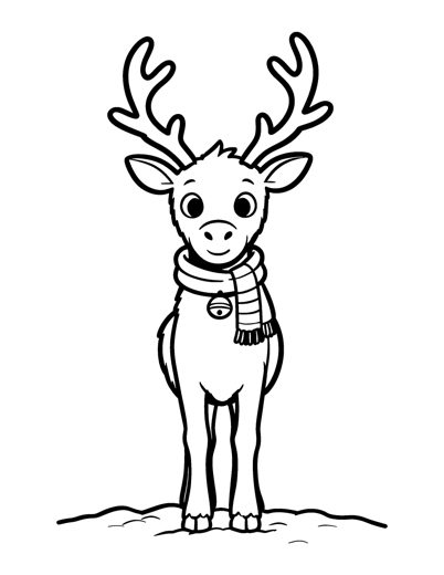 A friendly reindeer